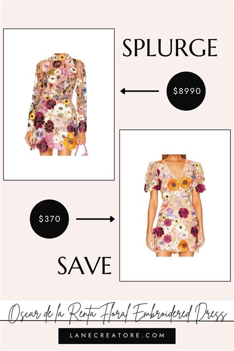oscar de la renta dupe dress